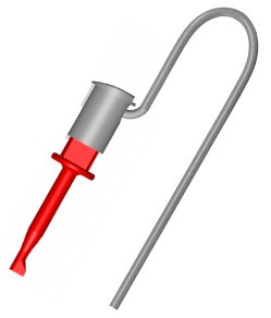 mini grippe-test câblé Lg 100 cm blanc