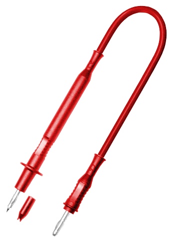 c.PT d4 + f.mâle simple d4 sili 2.5mm² Lg 100 cm rouge