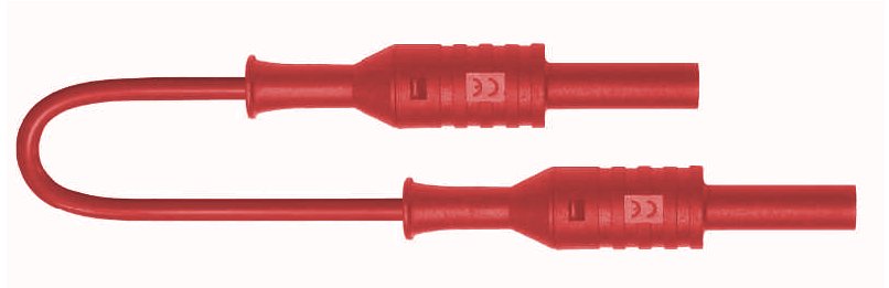 C.prolongateur F-F sécu.d4 PVC 1.5mm² Lg100cm rouge