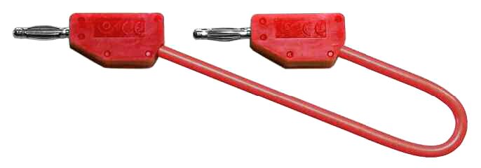 cordon lab rep.AR d.2 PVC 0.40mm² Lg 25 cm rouge