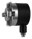 Codeur incrémental, Ø40 mm à axe creux traversant, alésage Ø6 mm, IP64, bague de serrage, résolution 1000 imp/tour, sorties émet