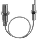 Détecteur inductif haute température  Boîtier métallique M18*70(capteur)M18*51(ampli)  24VDC - PNP NO - sortie câble 2m