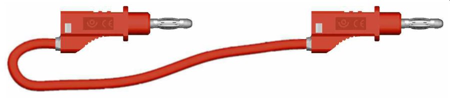 c.lab rep.AR d4 PVC 0.75mm² Lg 25 cm rouge