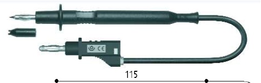 c. PT d4 + f. rep.AR d4 PVC 1.00mm² Lg 100 cm noir