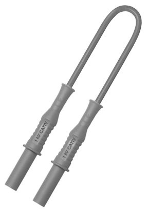 c.4 sécu IEC droit PVC 0.75mm² Lg 25 cm vert