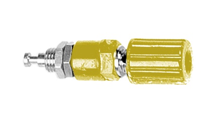 borne univ. isolée v.compt. jaune