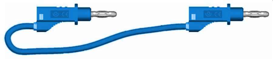 c.lab rep.AR d4 PVC 0.75mm² Lg 25 cm bleu