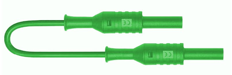 C.prolongateur F-F sécu.d4 PVC 1.5mm² Lg25cm vert
