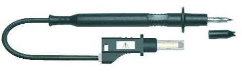 cordon PT d4+f.sécu d4 AR PVC 1.00mm² Lg 100 cm noir