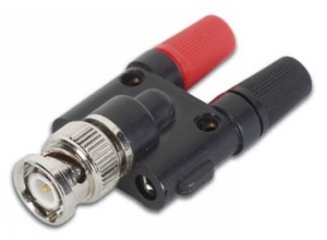 adaptateur BNC mâle + 2 bornes d.4