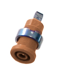 douille sécu rac. Faston 4.8 v. industrie brune