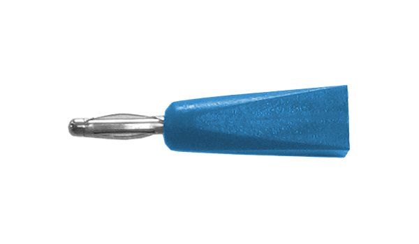fiche mâle diam. 2 V. industrie bleue