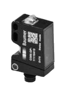 Détecteur SmartRefect, laser classe 1  Boîtier plastique 12,9*32*23, Push-pull, Connecteur M8 4 pôles, Portée max 250mm, Teach-i