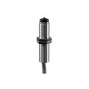 Commutateur de précision  Boîtier métallique M8*34 - pointe rubis  24VDC - NPN NO - sortie câble 80cm  Force de pression : 75 gr