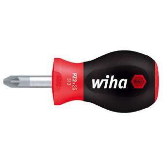 Wiha Tournevis SoftFinish® Pozidriv avec lame ronde courte (26972) PZ2 x 25 mm