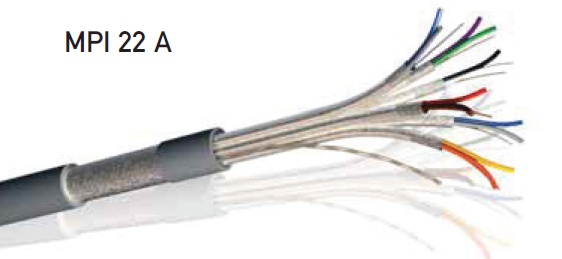 CABLE MULTIPAIRES 5x2x0.22mm² BLINDÉ (LE METRE) MPI22A BL. IND. ALU