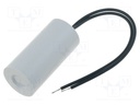 CONDENSATEUR MOTEUR VOLET 6uF - 450V -  Ø30x53mm
