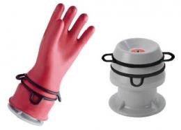 Gonfleur pr gants isolant en thermo-plastique moulé. Permet le controle des gants isolants avant utilisation par gonflage et imm