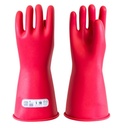 Gants isolants latex int.Naturel ext.Rouge, classe 1 (7500VAC, 11250VDC) taille 11. EN 60903:2003, IEC 60903:2014. Finition Wellfit pr une meilleure dextérité. Marquage QR code pr lecture rapport de test. Accessoire: Sur-gants CG-991-11