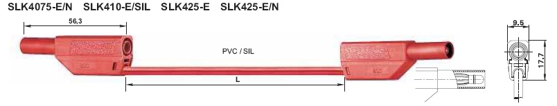 CORDON SLK425-E/N/32A Rouge 3B3.2939.00e L.150cm