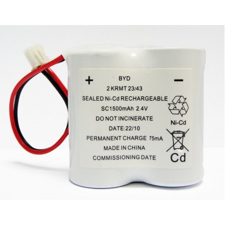 Pack Batterie BAES NiCd  2.4V  1.6Ah + Connecteur