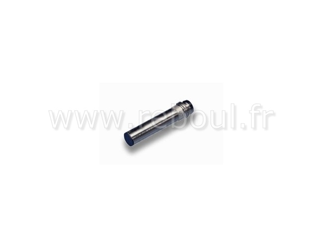 Capteur inductif Ø 6 5 x 45 mm D6.5 flush 2 mm PNP à fermeture (NO) 5000 Hz Acier inoxydable Face sensible PBT