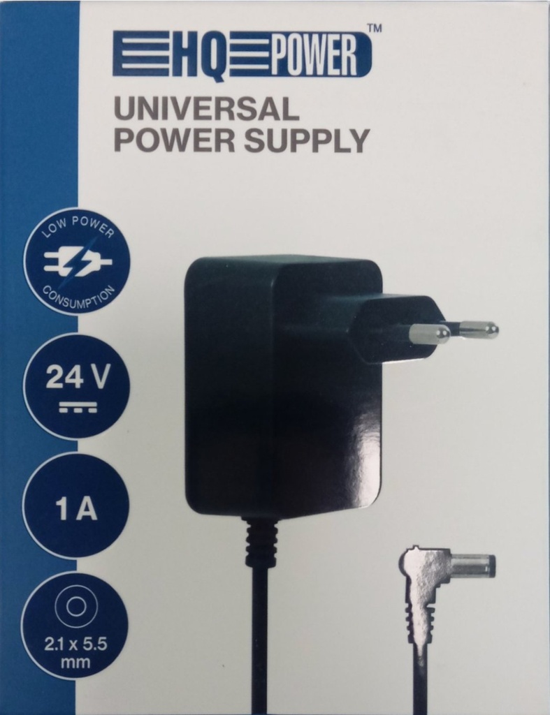 ALIMENTATION UNIVERSELLE - 12 VCC - 2 A - 24 W - CONNECTEUR (2.1 x 5.5 mm)