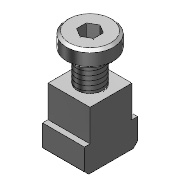 Bride de fixation BMF Bride de fixation BMF Vérin pneumatique avec rainure intégrée pour capteurs magnétiques BMF 305