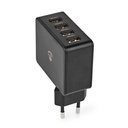 ***OBS***Chargeur mural 24 W Fonction de charge rapide 4x 2.4A 4x USB-A Aucun Câble inclus Single Vol