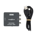 Convertisseur HDMI | 3x RCA Female | 1x HDMI Output | Une voie | 1080p | 1.65 Gbps | ABS | Anthracite