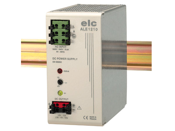 ALIM STABILISEE EQUIP 12V 10A  (AJ 10 15V) FIXATION DIN  120   W