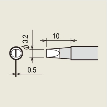 Panne tournevis largeur 3,2 mm