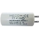 CONDENSATEUR MOTEUR VOLET FOND PLAT   6µF - 450V -  Ø30x56mm COSSE 2.8