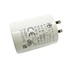 CONDENSATEUR MOTEUR VOLET FOND PLAT   3,5µF - 450V -  Ø25x56mm COSSE 2.8