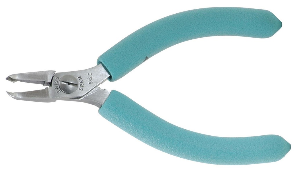 PINCE COUPANTE EN BOUT A RAS, ANGLE 40°, TETE ETROITE, 115MM