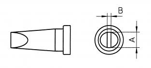 LTHHPB PANNE TOURNEVIS 0,8MM (pour soudure haute température) POUR WSFP/WSP80/WP80/WXP80 