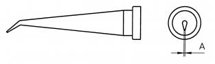 LT1LX PANNE CONIQUE COUDEE 0,2MM LONGUE POUR WSFP/WSP80/WP80/WXP80 
