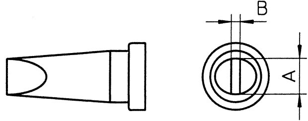 LTBHPB PANNE TOURNEVIS 2,4MM (pour soudure haute température) POUR WSFP/WSP80/WP80/WXP80