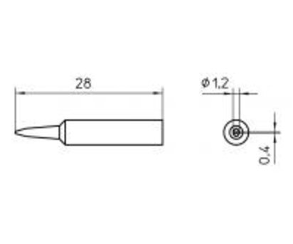 XNTK PANNE TOURNEVIS 1,2MM POUR WXP65/WP65/WTP90/WXP90 