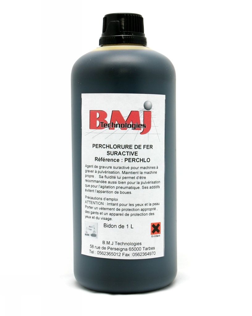 Perchlorure de fer . Flacon de 1 Litre