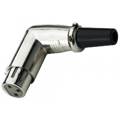 XLR F 3P COUDE ARGENT