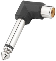 ADAPTATEUR JACK6.35M/ RCA Fem coudé