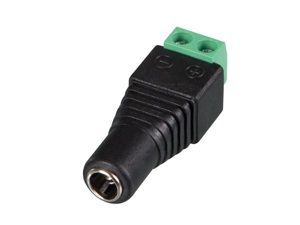 FICHE CC 5.5 x 2.1mm FEMELLE VERS CONNEXION À VIS 