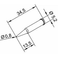 Panne ERSADUR, LF, 0,8mm, longue