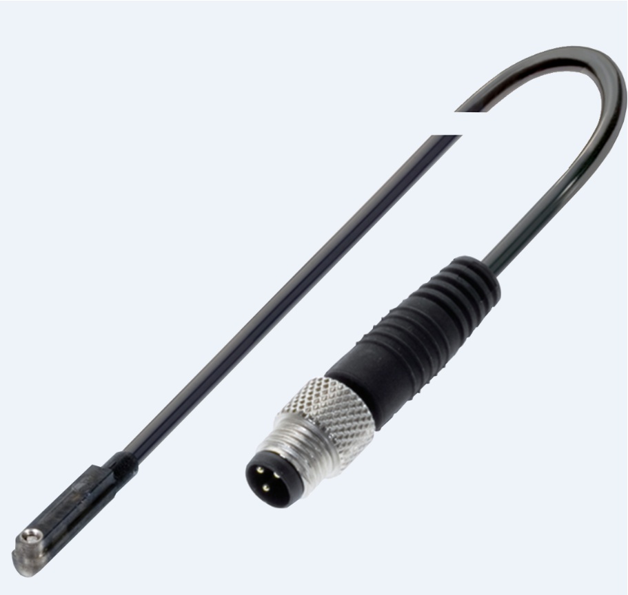 Capteur magnétique Rainure en C 16 8 x 2 9 x 4 5 mm Capteur magnétique M8x1-Connecteur mâle 3-pôles PUR 0.3 m Grâce à la