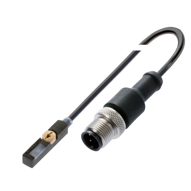 Capteur magnétique Rainure en T 23 5 x 5 x 5 5 mm Capteur magnétique M12x1-Connecteur mâle 4-pôles A-codé PUR 0.3 m
