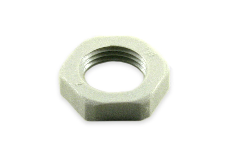 E-PG9 ECROU POUR PG9 RAL 7035 Gris clair
