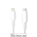 Lightning Câble USB 2.0 Apple Lightning à 8 broches USB-C Mâle 480 Mbps Plaqué nickel 1.00 m Rond PVC Blanc Boîte