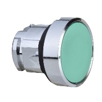 Harmony XB4 - tête de bouton-poussoir non lumineux - Ø 22mm - Collerette métal - poussoir affleurant non lumineux - vert - sans 