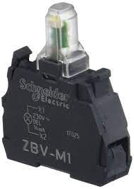 Harmony XB4 et XB5 - bloc lumineux - Universelle - LED protégée - fixe - 230...240VCA 50/60Hz - bornes vis-étrier <= 2 x 1,5mm² avec embout EN 60947-1 | bornes vis-étrier >= 1 x 0,22 mm² sans embout EN 60947-1 - utilisation -40...70°C